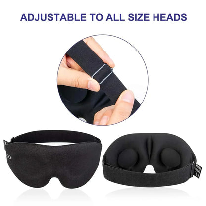 Eye Mask for Sleeping 3D Contoured Cup Blindfold Concave Molded Night Sleep Mask Block Out Light with Women Men